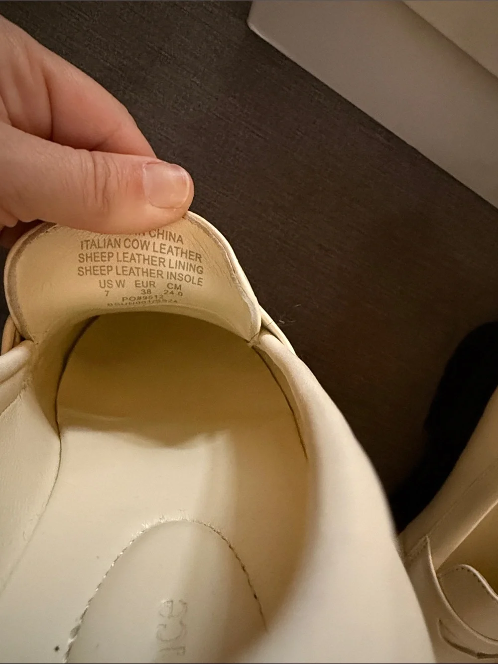 Quince Cream Leather Penny Loafers with Black Lug Sole - Picture 7 of 10